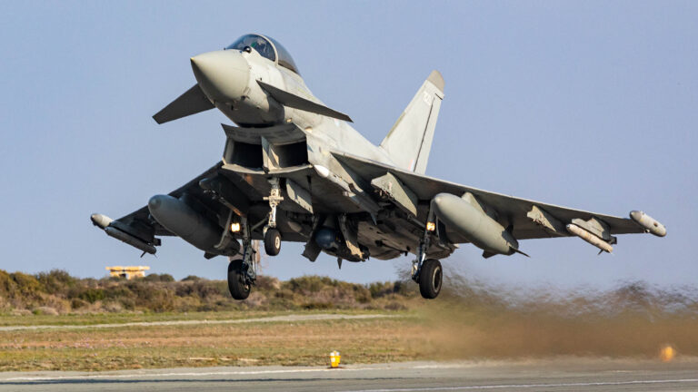 RAF Typhoon Jet Pylon Detached